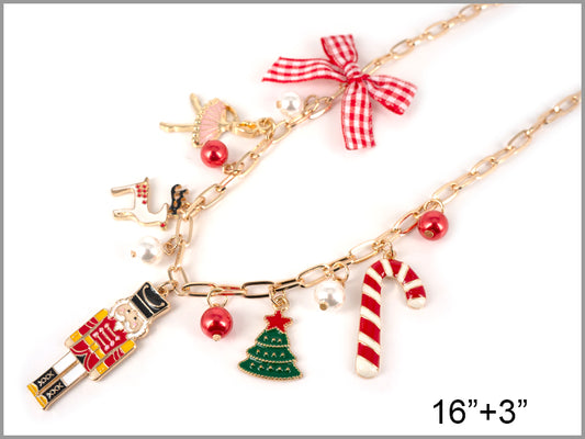 Christmas Nutcracker 16"-18" Charm Necklace