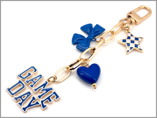 Gameday Bag Charm with Star, Bow, and Heart!