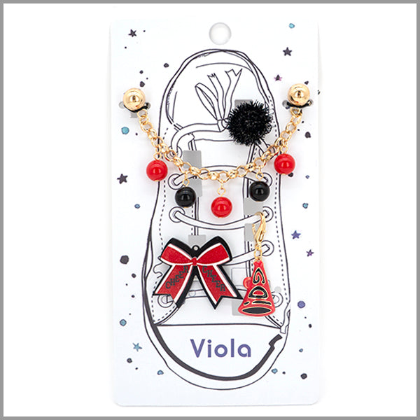 Gameday Show Charms Red and Black