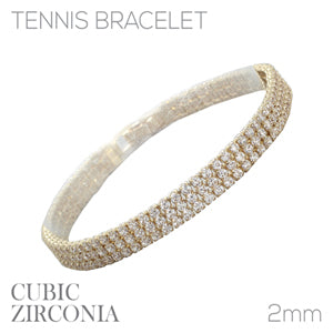 Gold Rhinestone Multi Row Watch Band Clasp Bracelet