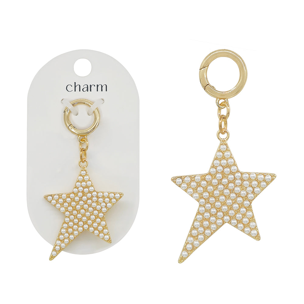 Pearl Studded Star Scarf Necklace Attachment