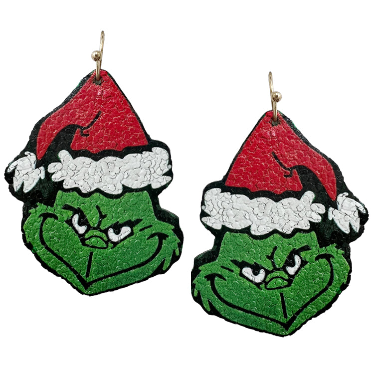 The Grinch Christmas 1" Earring