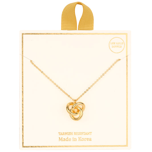18k Gold Dipped Tarnish Resistant Knot Necklace