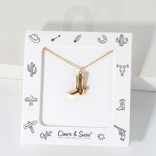Cowboy Boot 16"-18" Necklace