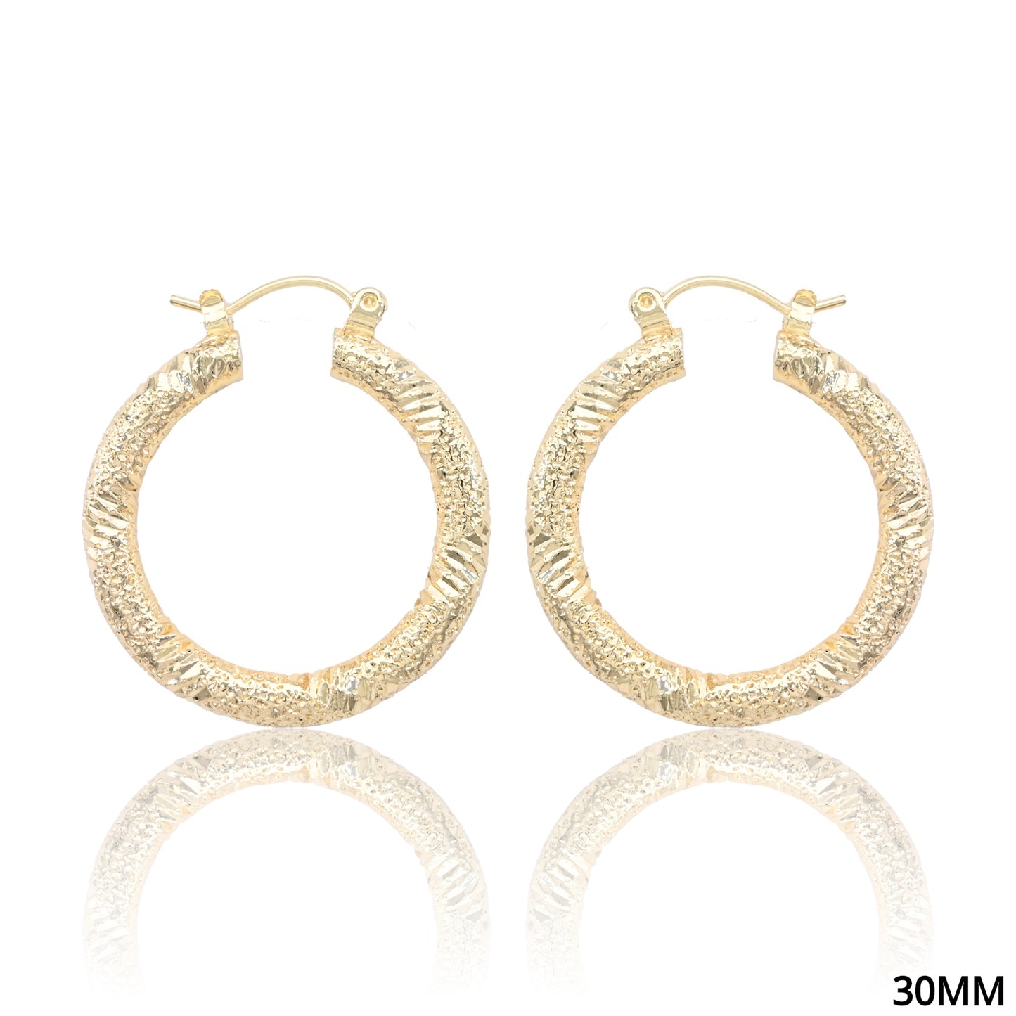 Gold Textured Aluminum Light Weight 1.5" Hoop