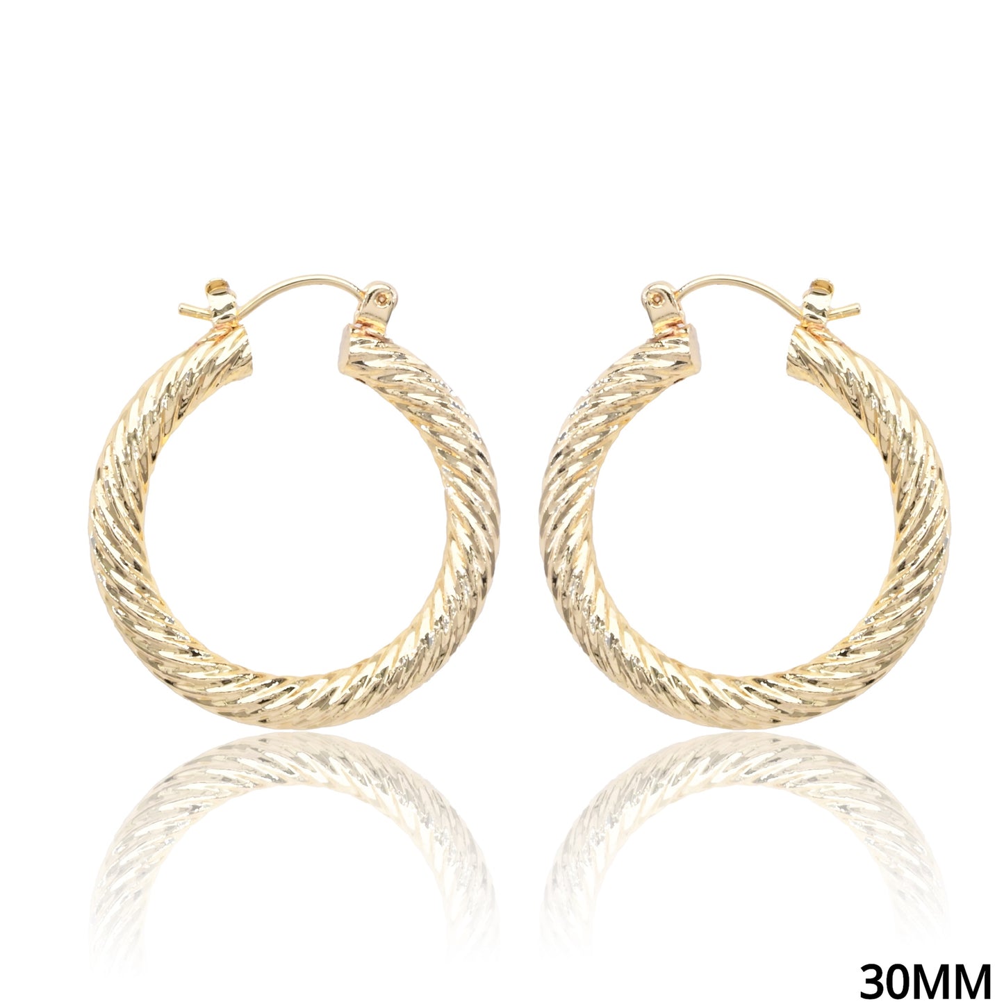 Gold Line Textured Aluminum Light Weight 1.5" Hoop