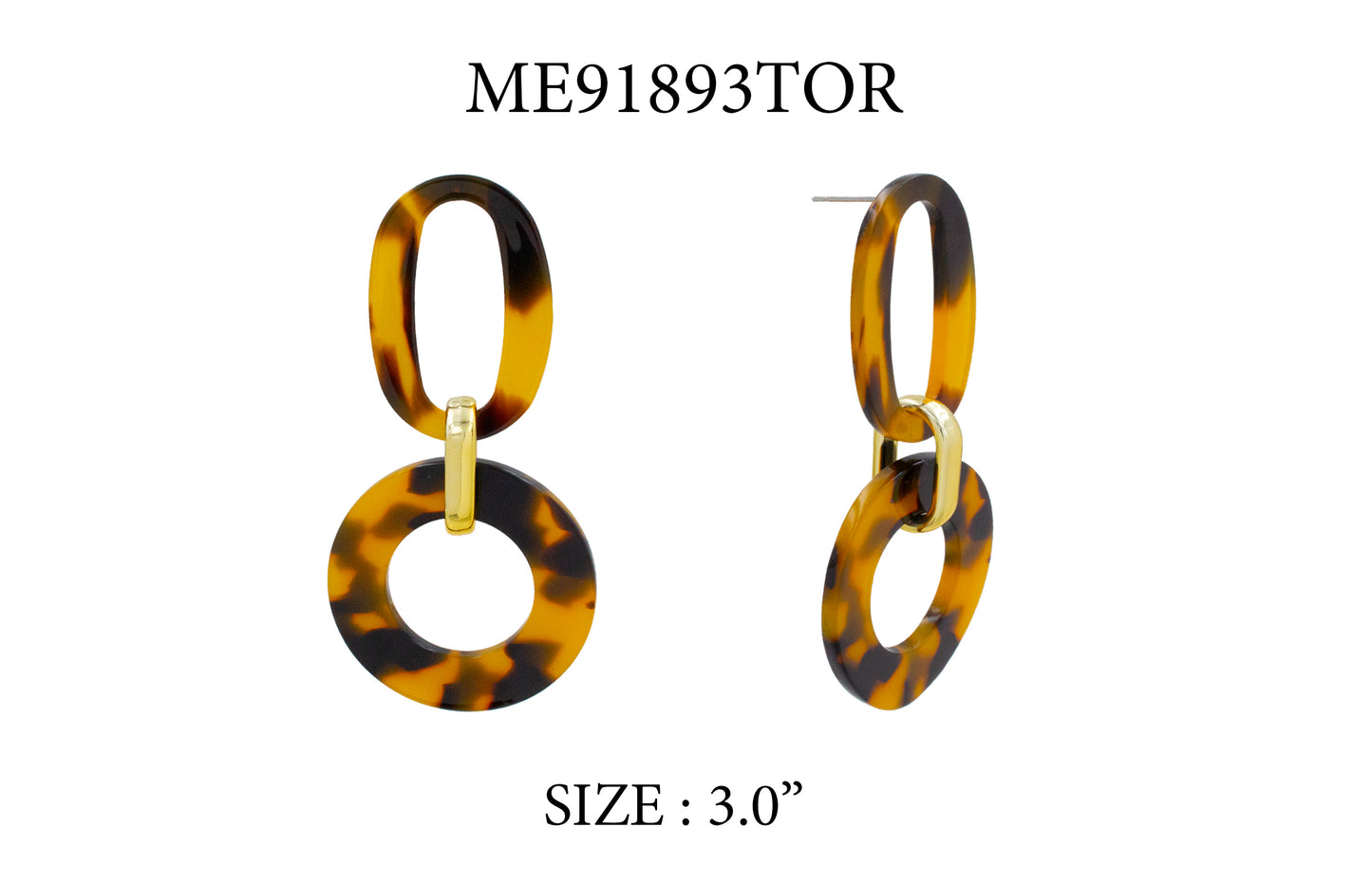 Totouise Acrylic 2 Drop 1.5" Earring