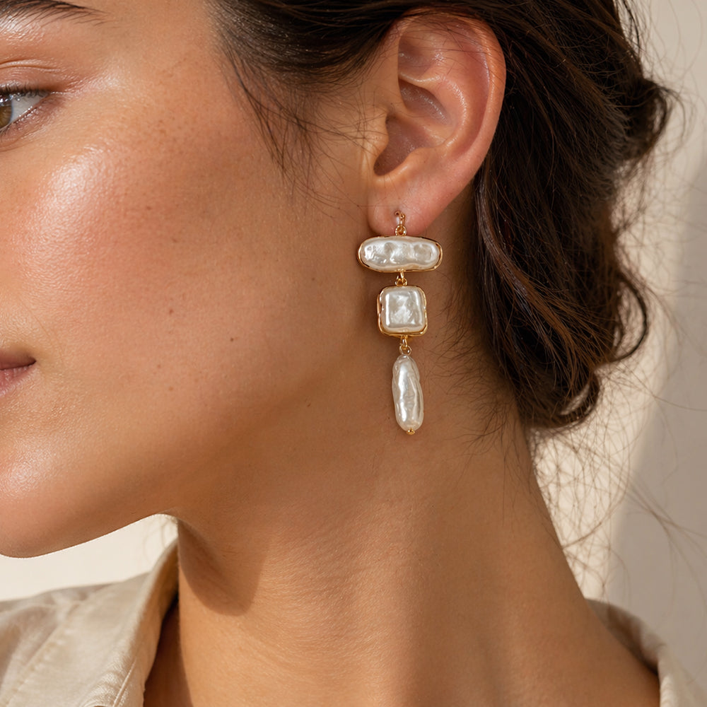 Pearl Linear Earring