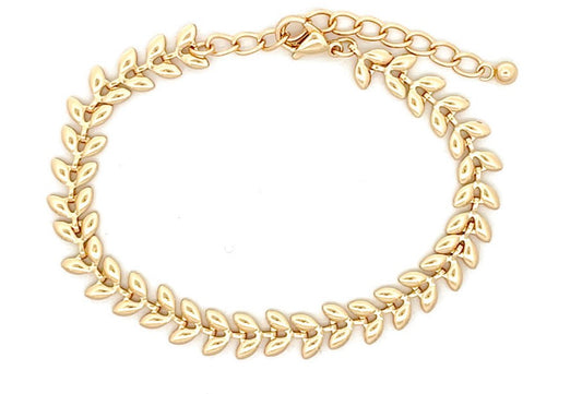 Stainless Steel Woven Line Gold 7"+2" Extender