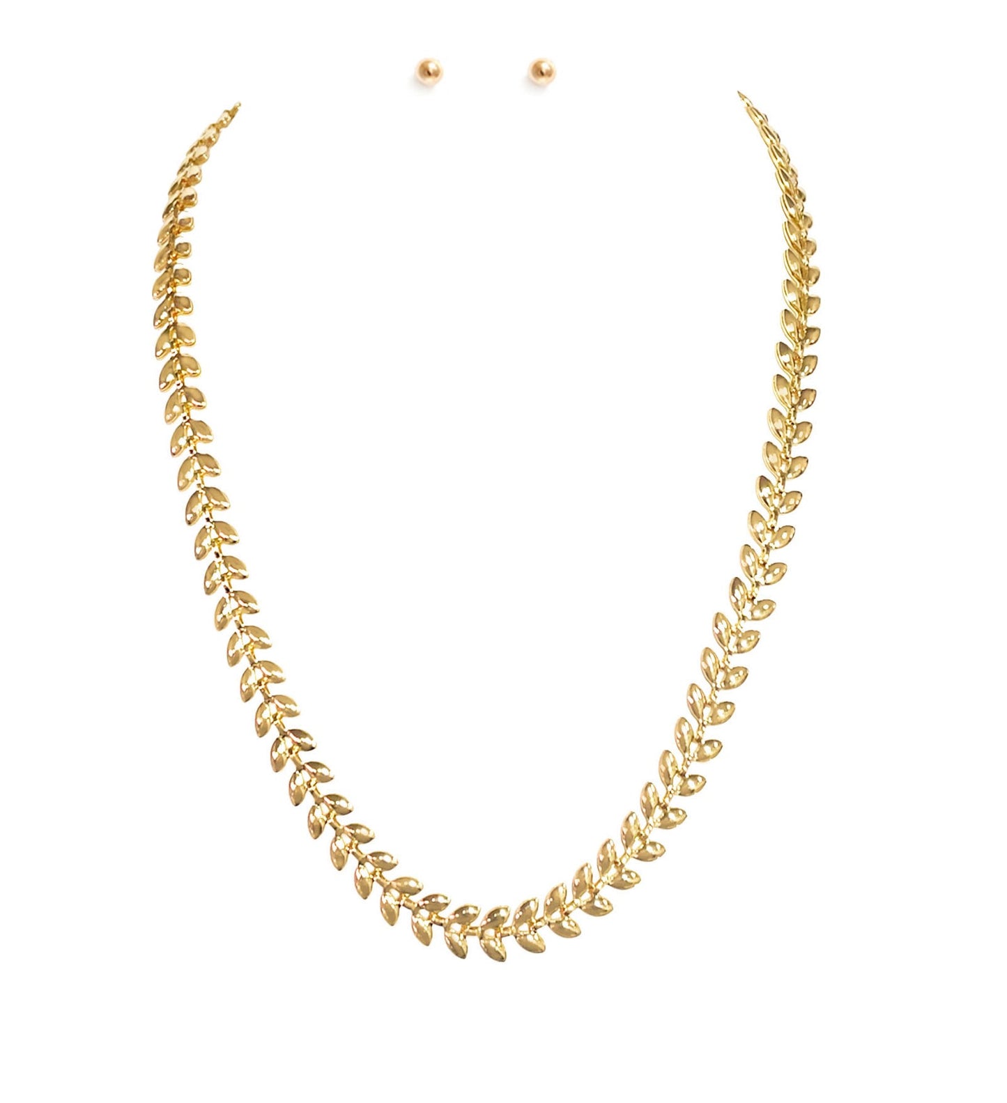 Stainless Steel Vine Chain 16"-18" Necklace