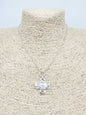 Gold Chain with Worn Silver Charm 16"-18" Necklace