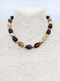 Brown Natural Stone 16"-18" Necklace
