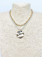 Gold Chain with Rope and Gold Coin 16"-18" Necklace