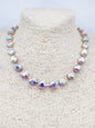 AB Stone Crystal 16"-18" Necklace