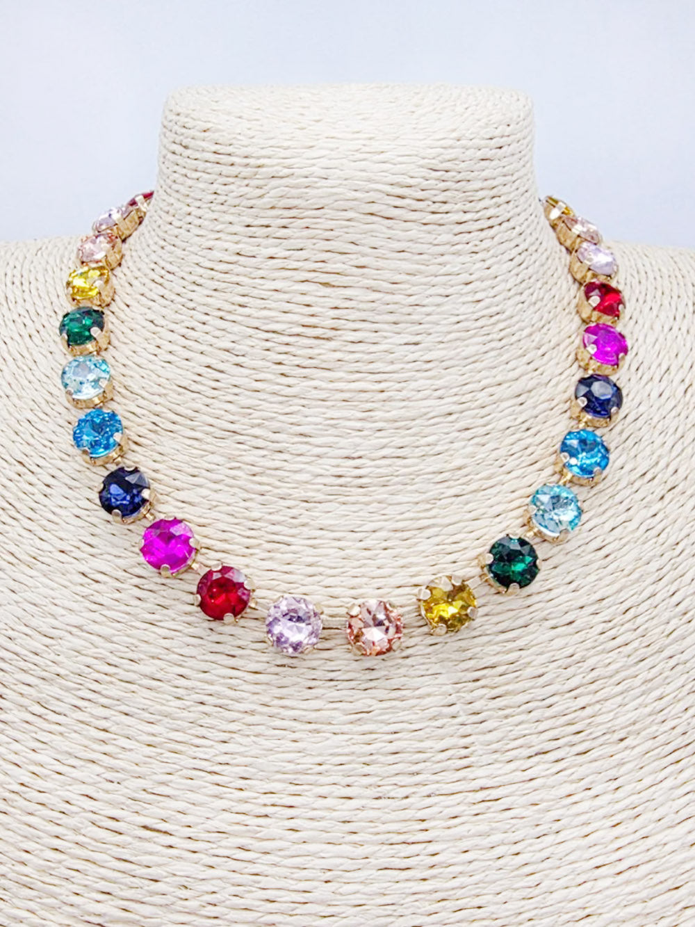 Multi Color Crystal 16"-18" Necklace