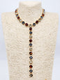 Black Diamond Multi Crystal Y Drop 20” Necklace
