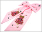 Pink Hair Bow with Seed Bead Hot Pink Christmas Tree