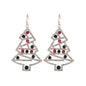 Multi Crystal and Gold Christmas Tree Earring