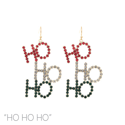 Ho, Ho, Ho Christmas Earrings