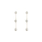 Freshwater Pearl 3 Drop  2" Earring