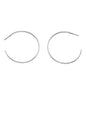 Thin Silver 1.25" Hoop Earring