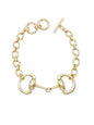 Matte Gold Horsebit with Toggle Closure