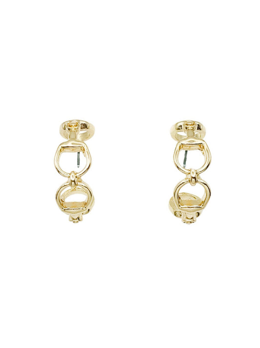 Horsebit Hoop 1" Earring