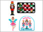 Christmas Nutcracker Set of 4 Iron on Hat Patches