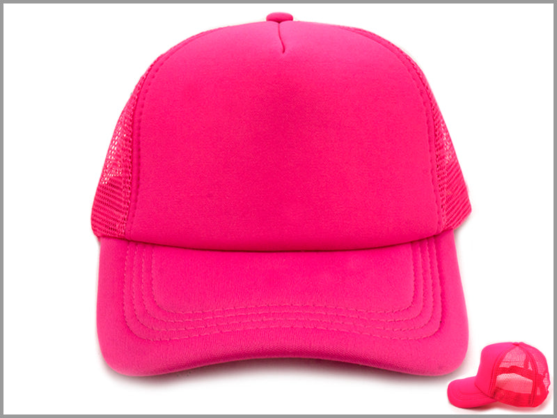 Hot Pink Mesh Trucker Hat