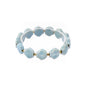 Blue Ceramic Shell Stretch Bracelet