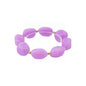Lavender/Purple Acylic Natural Oval Stretch Bracelet