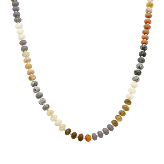 Natural Multi Color Beaded "Candy" Beaded 16"-18" Necklace