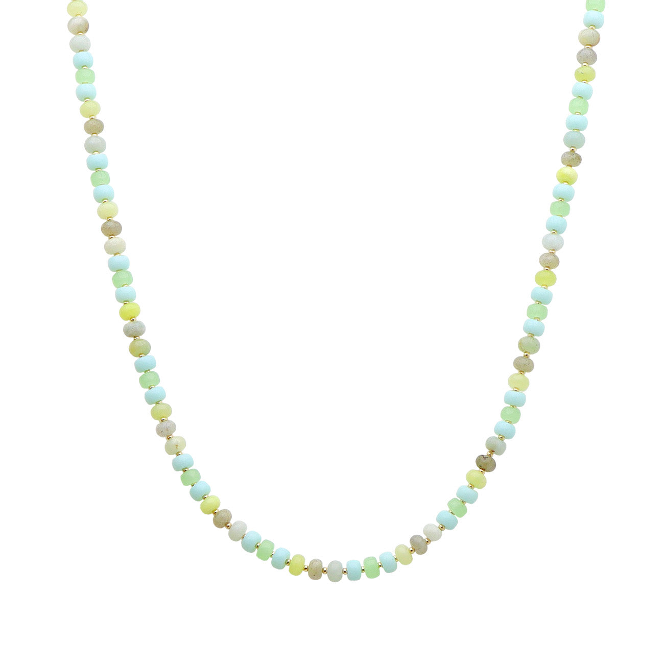 Mint "Candy" Beaded 16"-18" Necklace