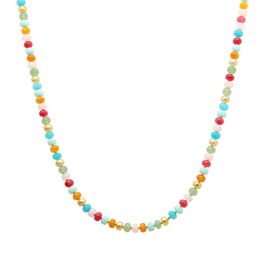 Multi "Candy" Beaded 16"-18" Necklace