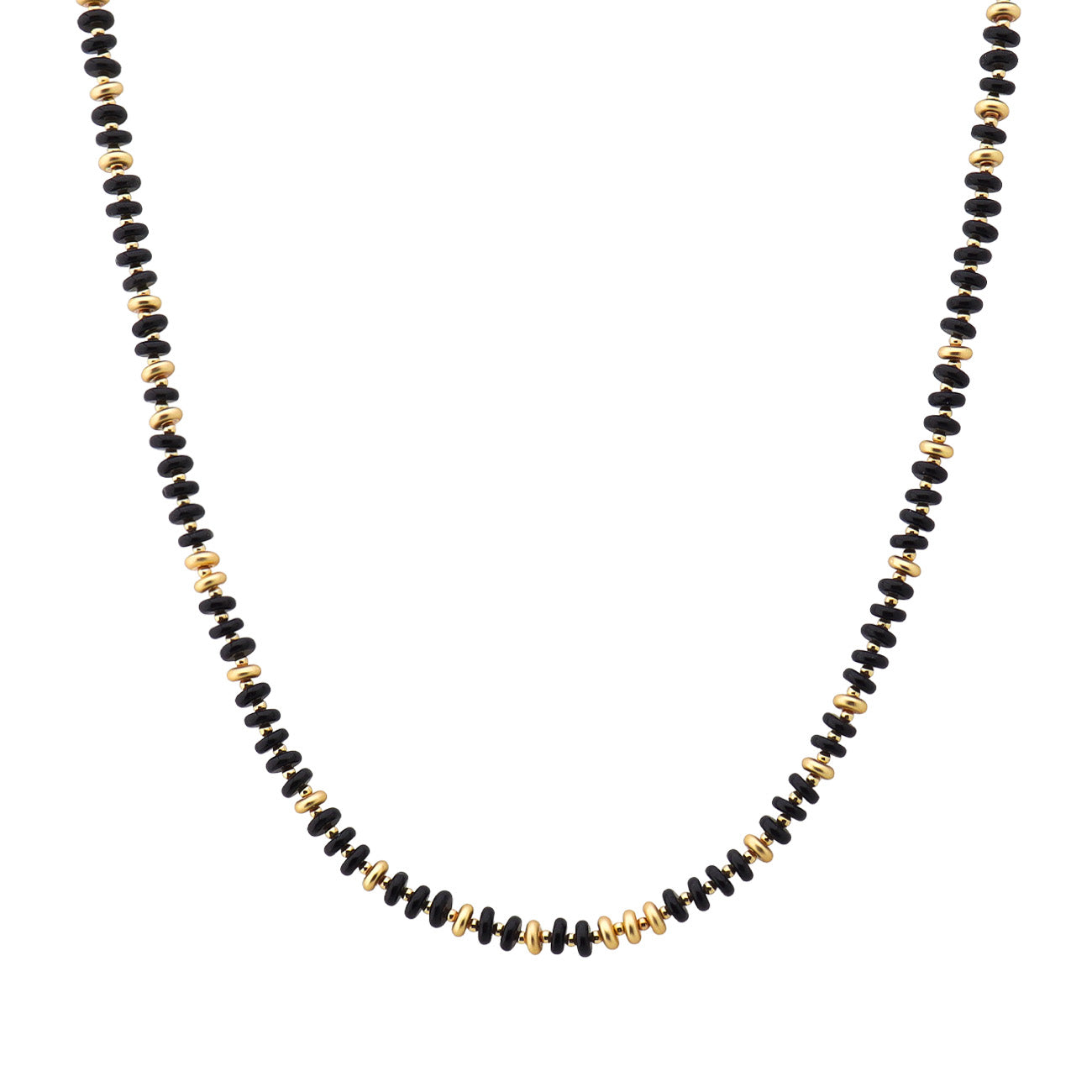Black Multi Color Beaded 16"-18" Necklace