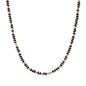 Black Multi Color Beaded 16"-18" Necklace