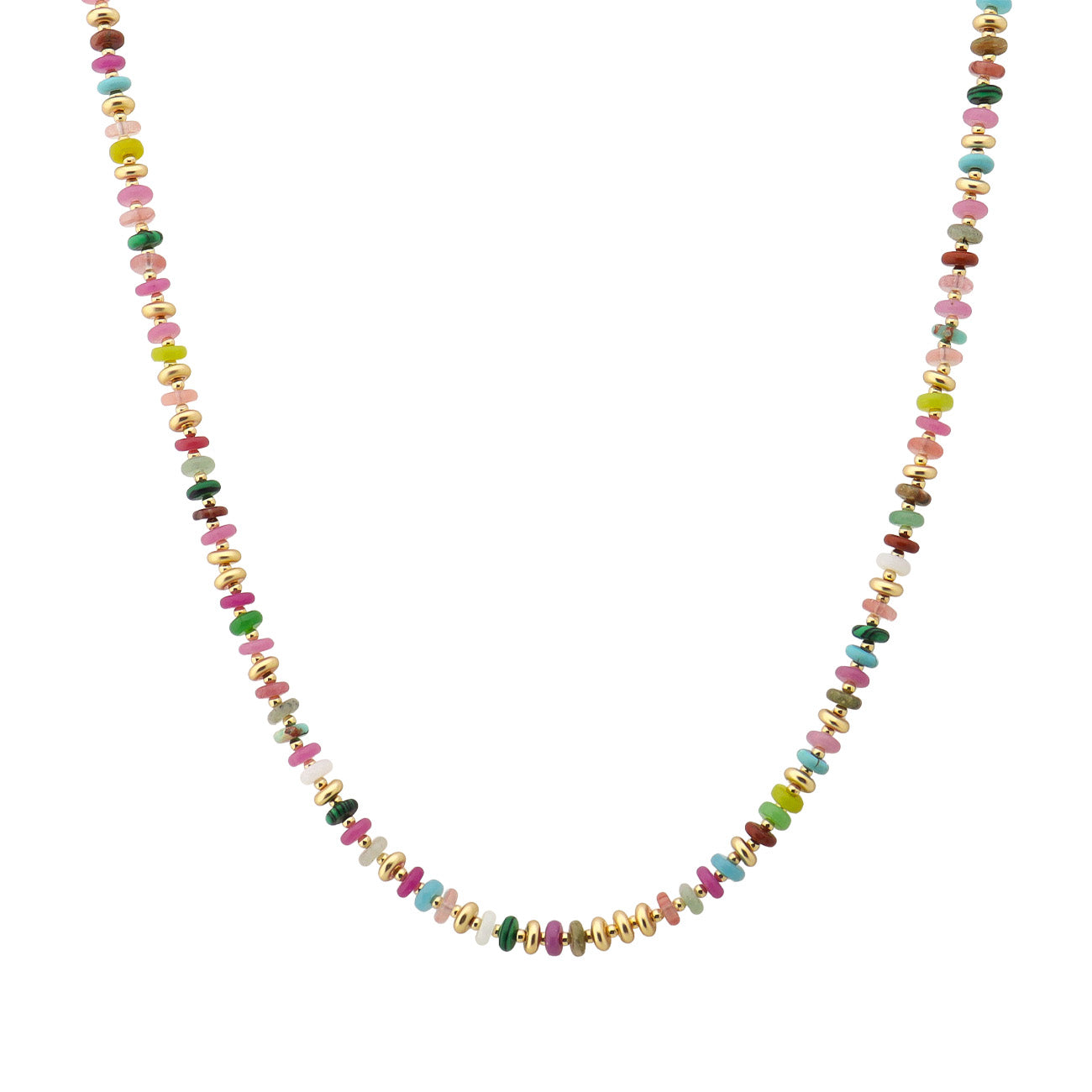 Multi Color Beaded 16"-18" Necklace
