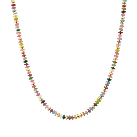 Multi Color Beaded 16"-18" Necklace