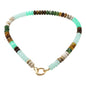 Mint Green Knotted Beaded 16"-18" Necklace