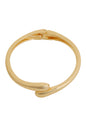 Gold Hinged Open Bangle