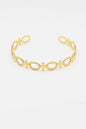 Stainless Steel Open Oval Bar Cuff Bracelet