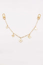 Gold Purse Chain with Multi Clover Charms