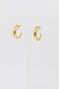 Stainless Steel Gold Hoop .5" Earring