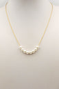 Stainless Steel with Pearl Beaded 16"-18" Necklace
