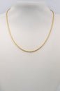 Stainless Steel Twisted Thin Chain 16"-18" Necklace