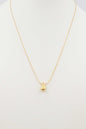 Stainless Steel Gold Chain with Small Teardrop 16"-18" Necklace