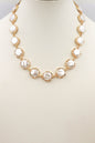 Gold Chain Cord 16"-18" Necklace with Freshwater Pearl Charm