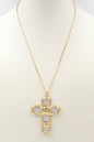 Gold Chain with Squared Pearl and Gold 16"-18" Necklace