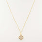 18K Gold Dipped Small Clover 16"-18" Necklace