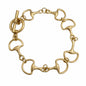 Horsebit Worn Gold Toggle 7.5" Bracelet